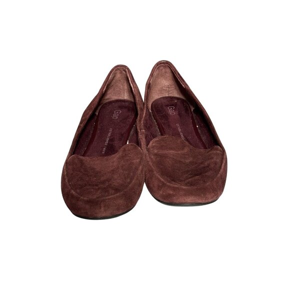 Gap Womens Maroon Leather Ballet Flats Size 7 - Picture 1 of 6